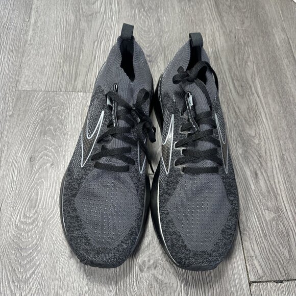 Men’s SAMPLE Brooks Levitate  GTS 5 Knit Black Gray Running Shoe 9 Stealthfit main image 6